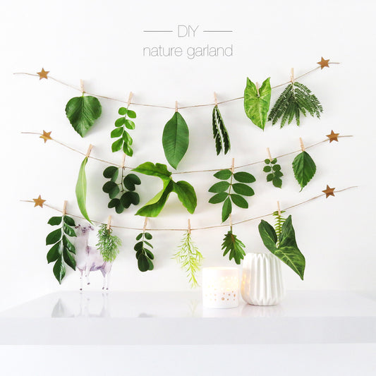 DIY nature garland