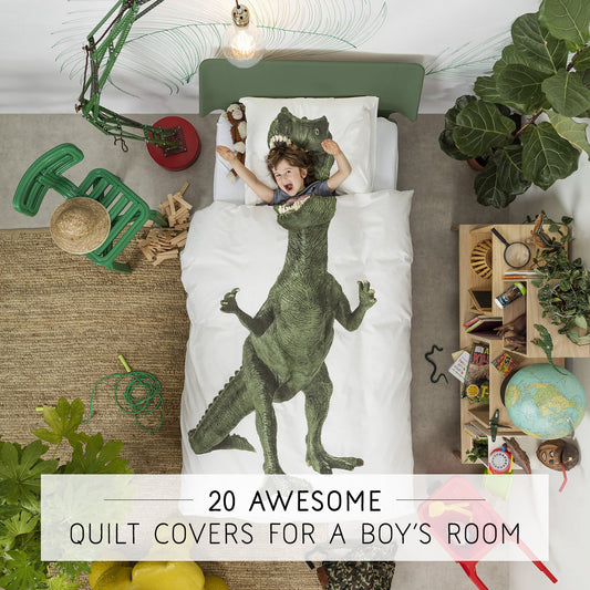 20 Awesome Quilt Covers For A Boy's Room (Single Size Duvet Covers)