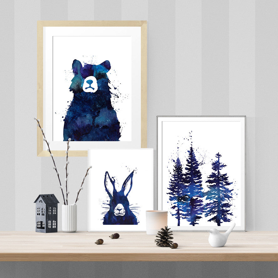 Messy hare don't care - Print - One Tiny Tribe  - 3