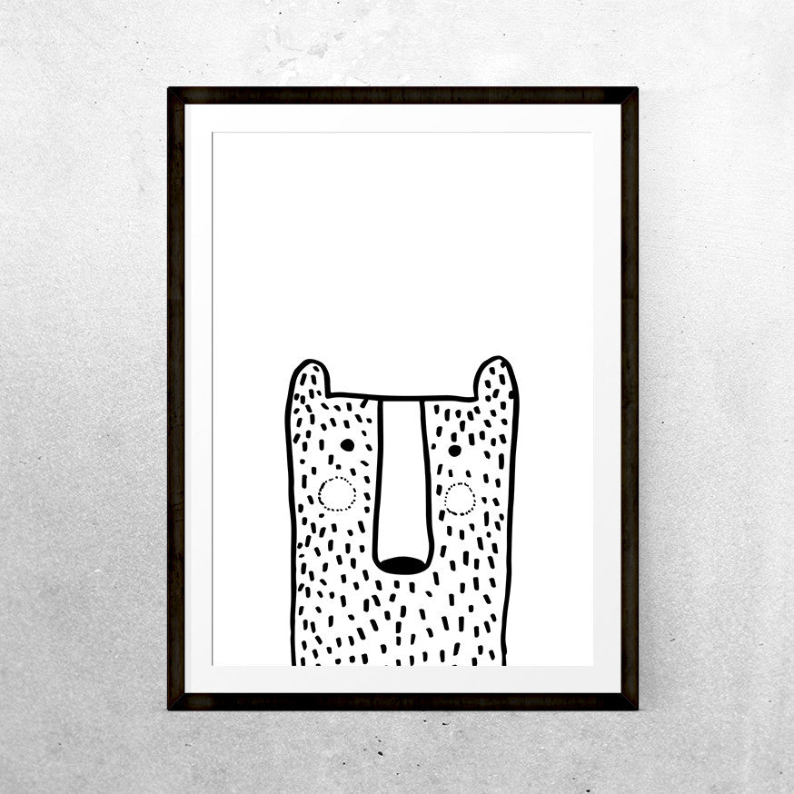 Bernard the bear - Printable - One Tiny Tribe - 1