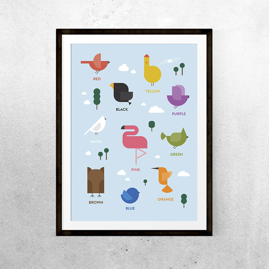 Bird Colours - Printable - One Tiny Tribe  - 1