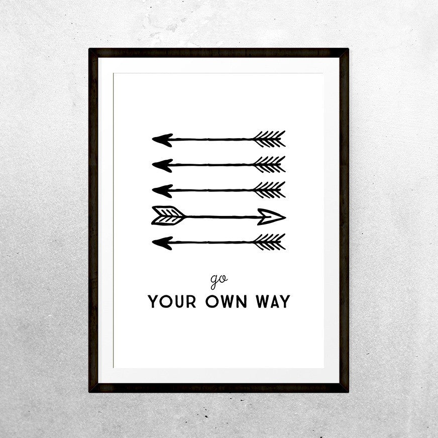 Go your own way - Print - One Tiny Tribe - 4